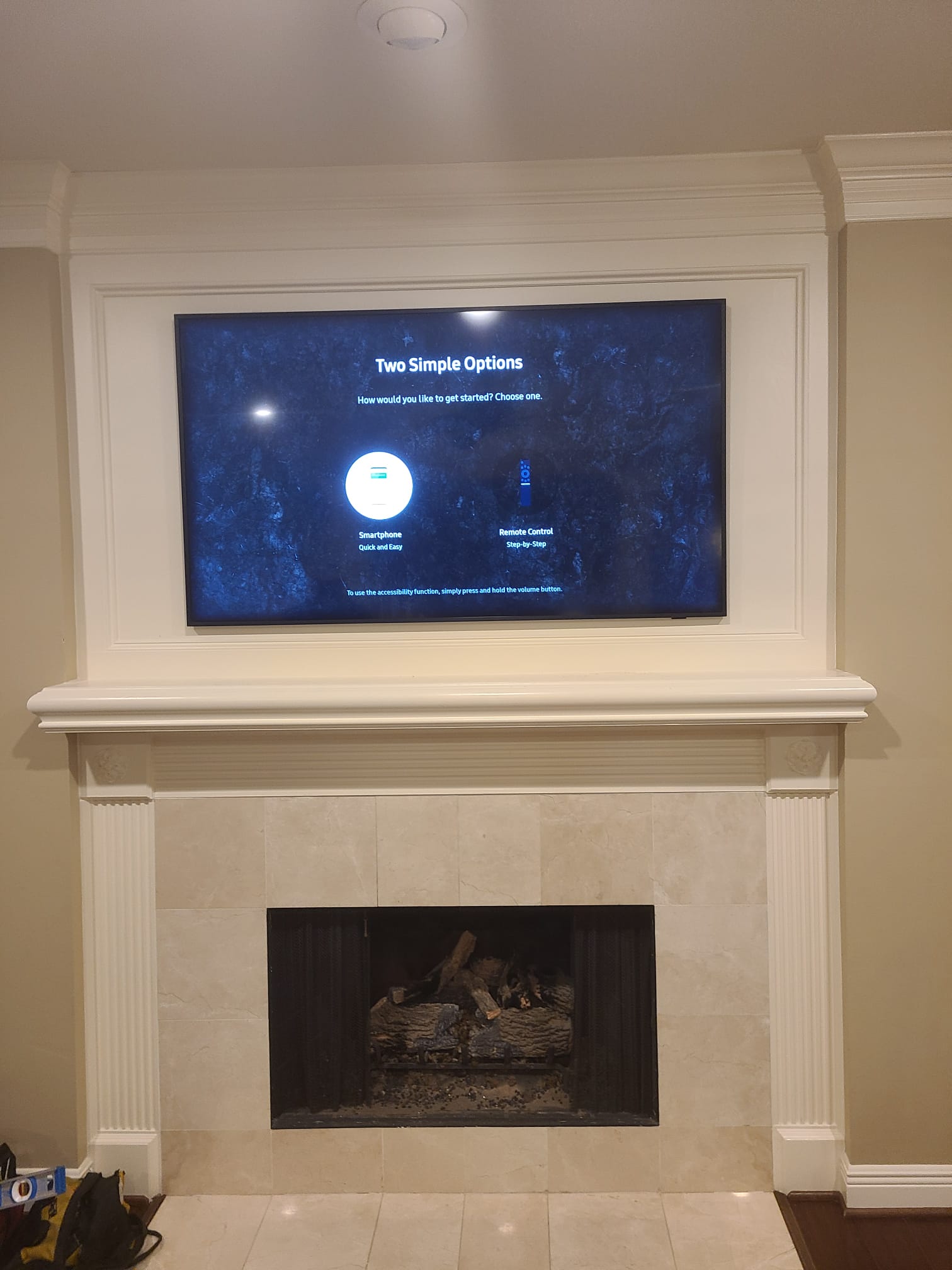 Tv Installation over fireplace